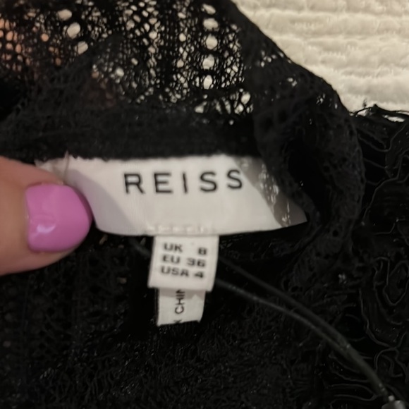 Reiss Gabriel Lace and Satin Dress. Size 4. NWT - Picture 12 of 13